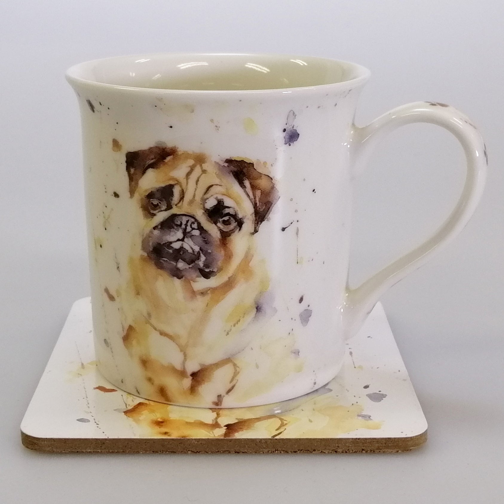 Man's Best Friend Mug & Coaster - Pug