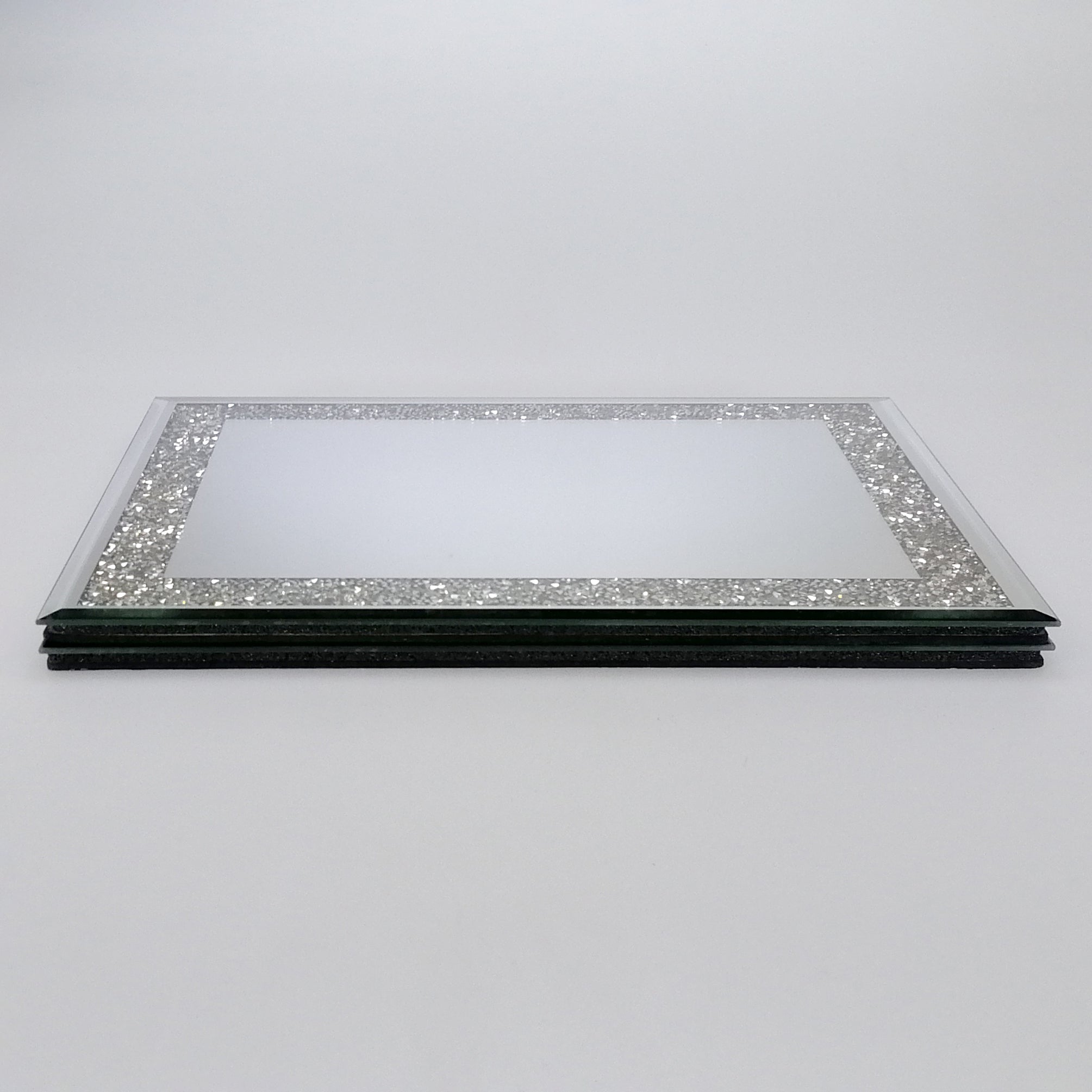 Glass Placemats - 'Multi-Crystal Mirror' - Set of 2