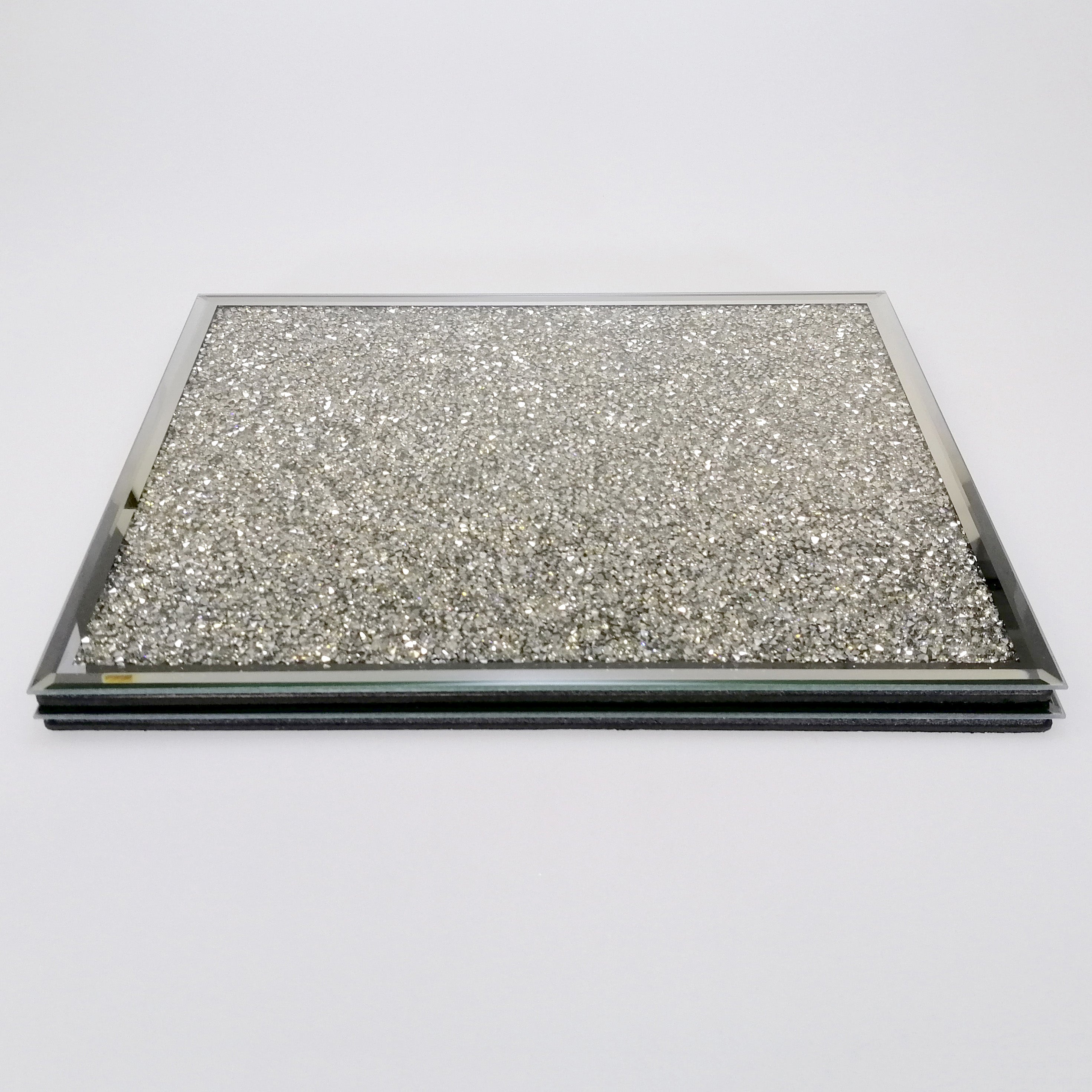 Glass Placemats - 'Multi-Crystal' - Set of 2