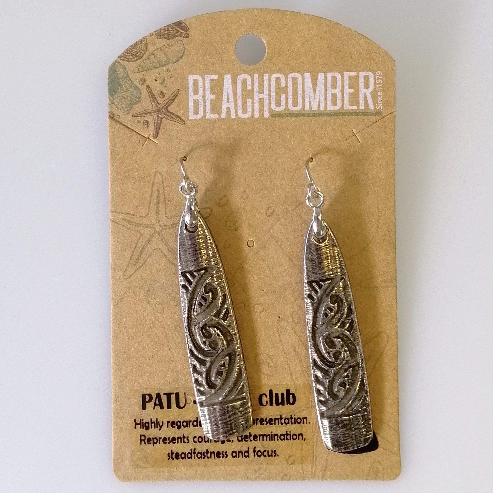 Beachcomber - Pewter Patu Earrings
