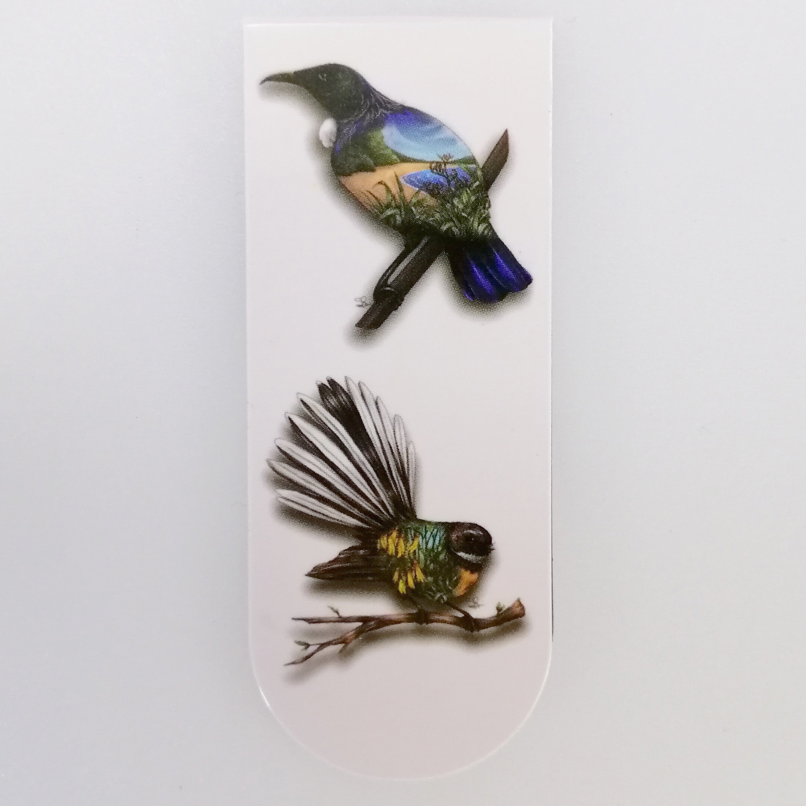 NZ Magnetic Bookmarks - Sophie Blokker - Birds on Branches - Two