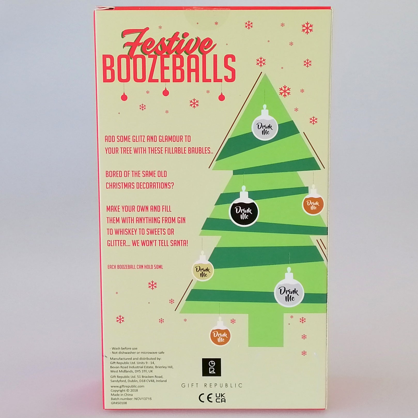 Festive Boozeballs - Set of 6