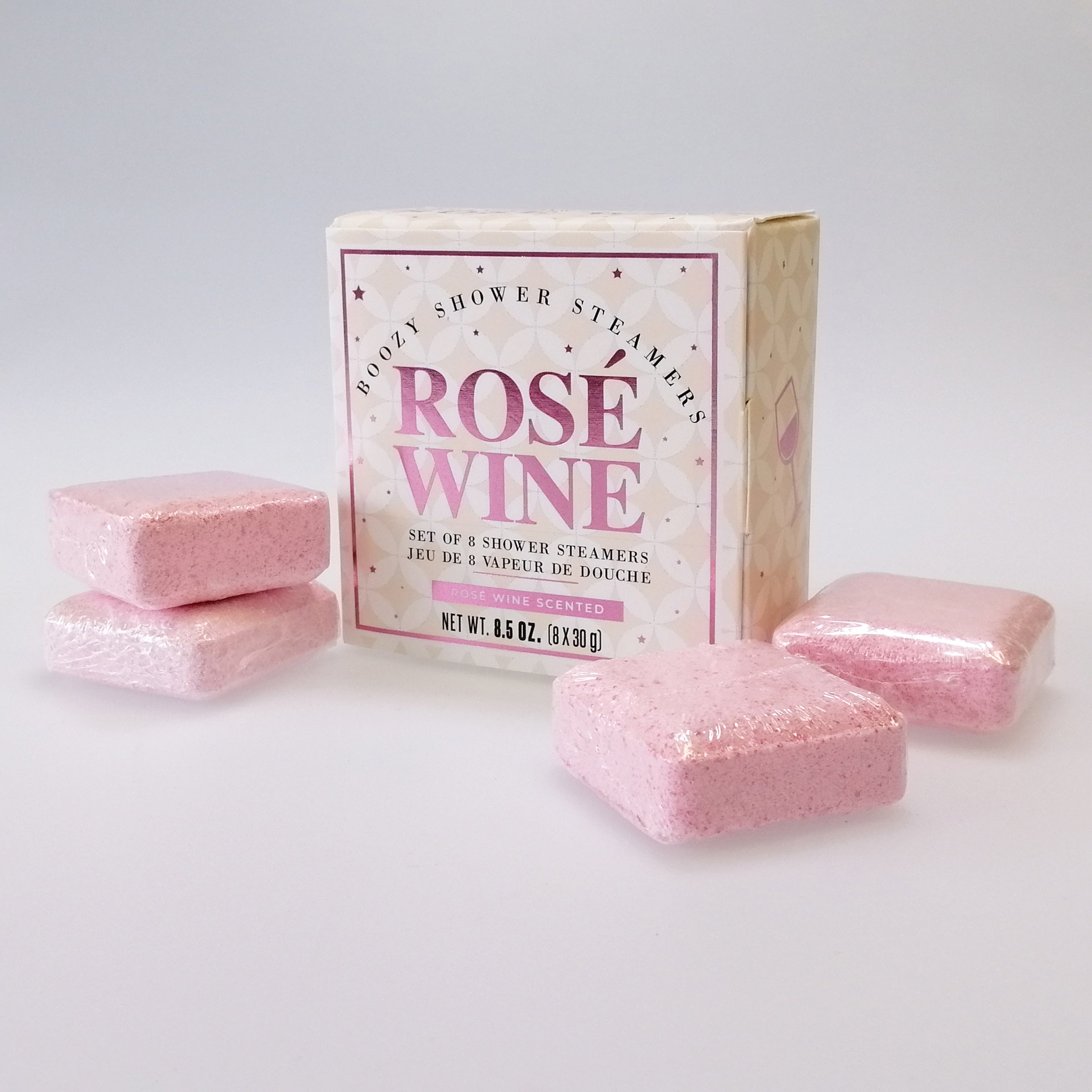 Rose Wine' Boozy Shower Steamers - Set of 8