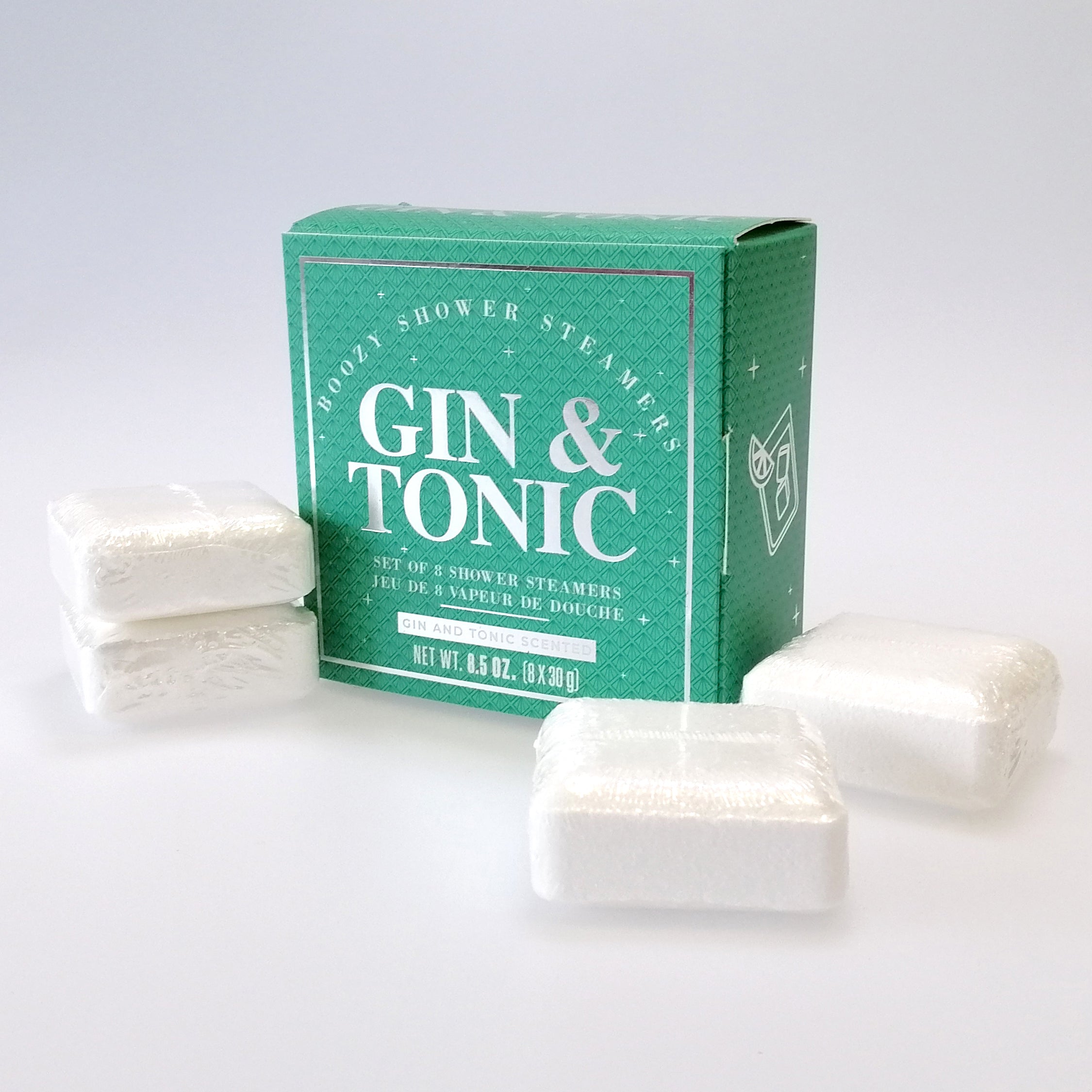 Gin & Tonic' Boozy Shower Steamers - Set of 8