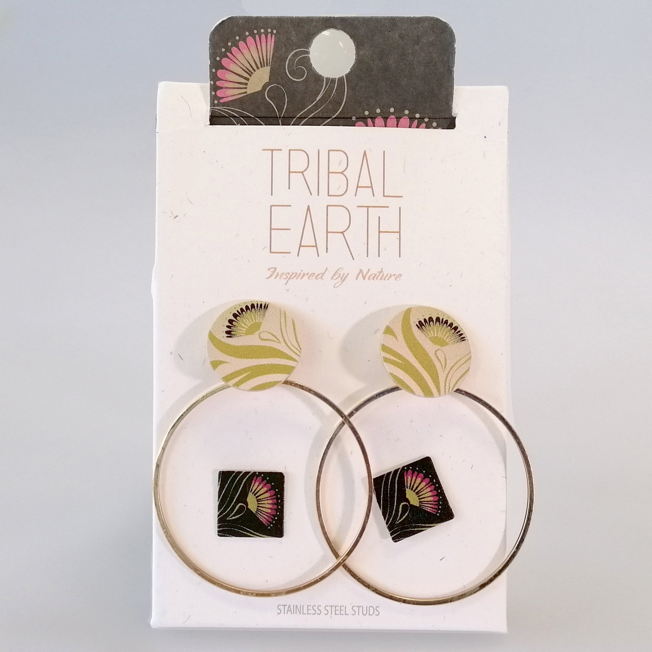Tribal Earth - Pohutakawa Earring Set