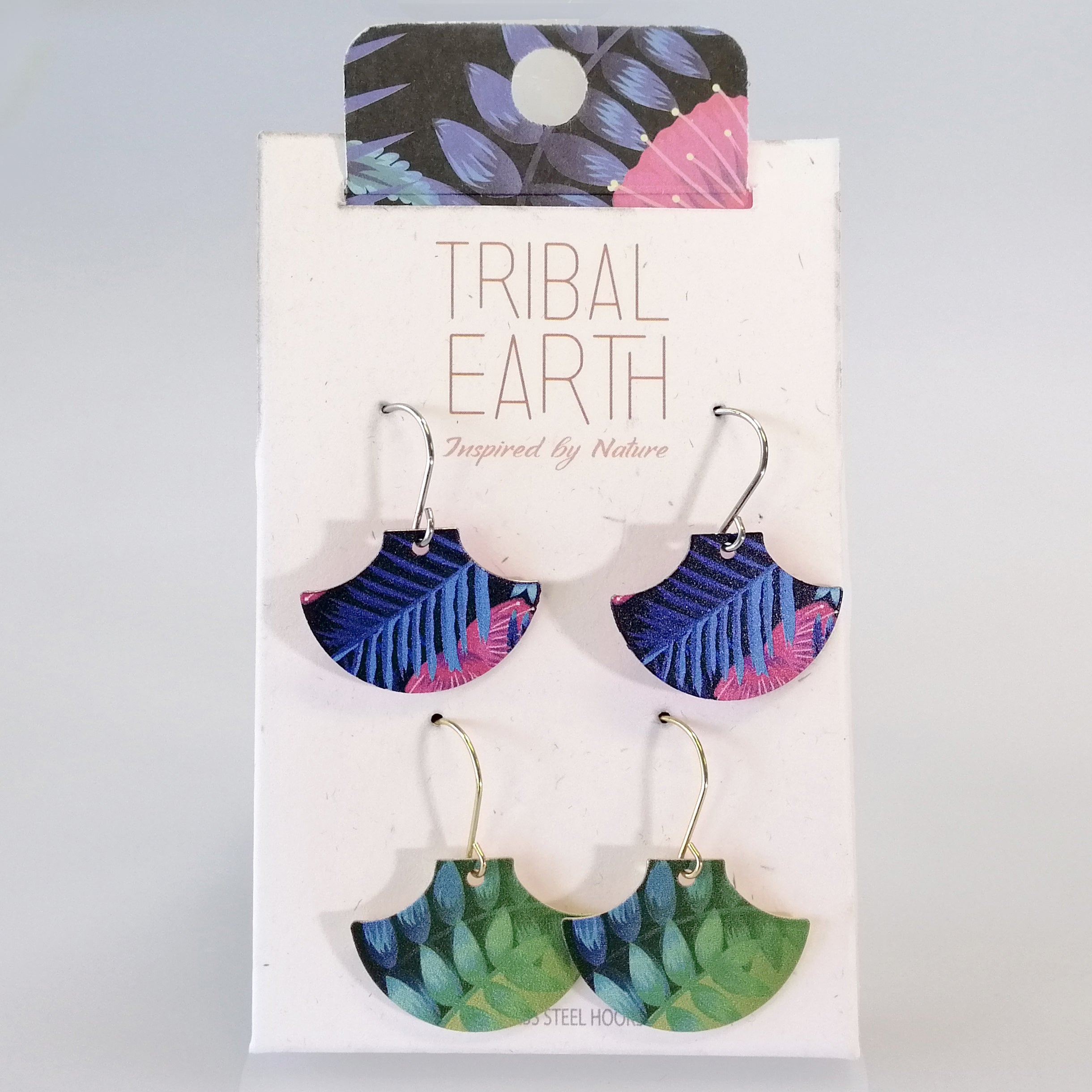 Tribal Earth - Fern Pagoda Earring Set