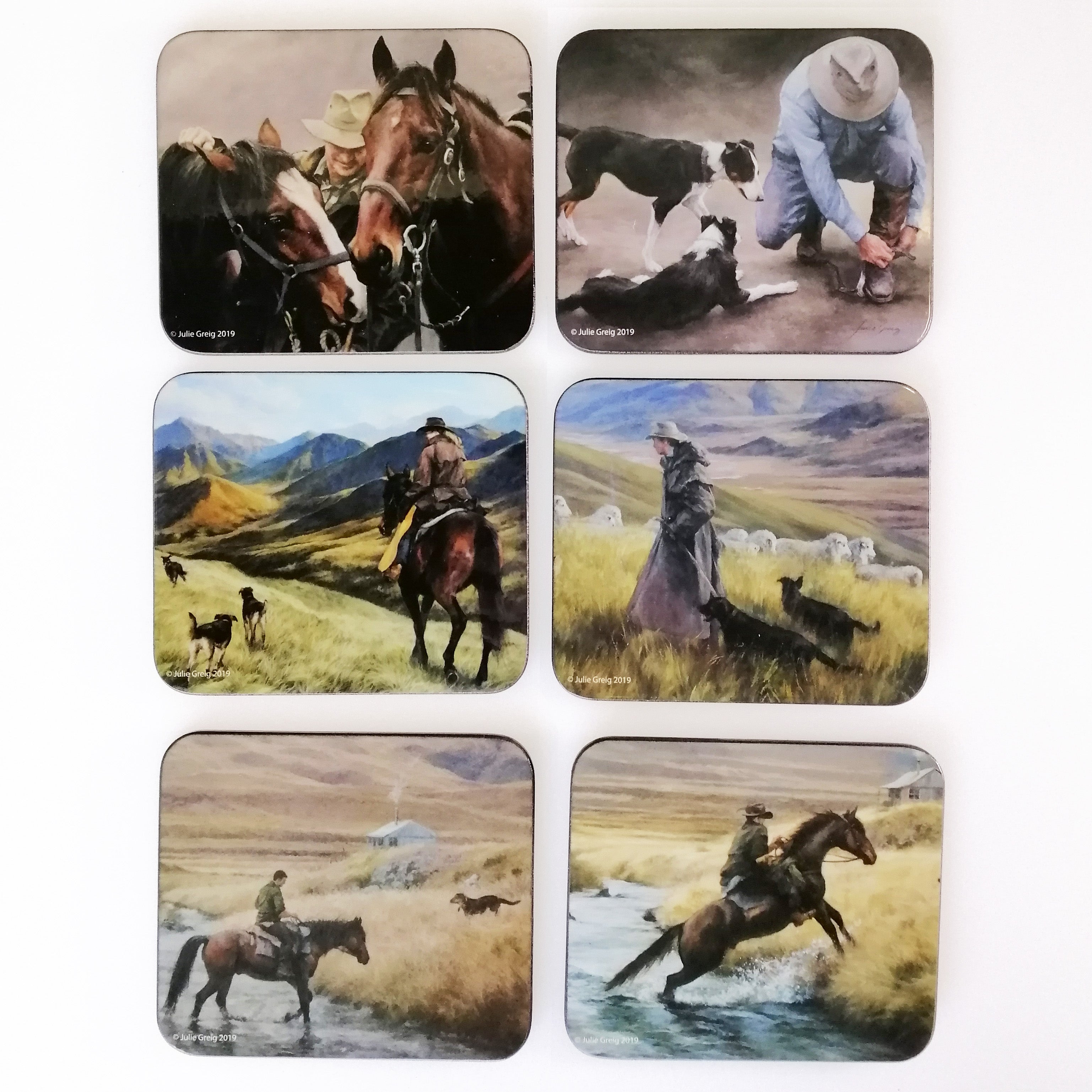 Working The Land - Coasters - Set of 6
