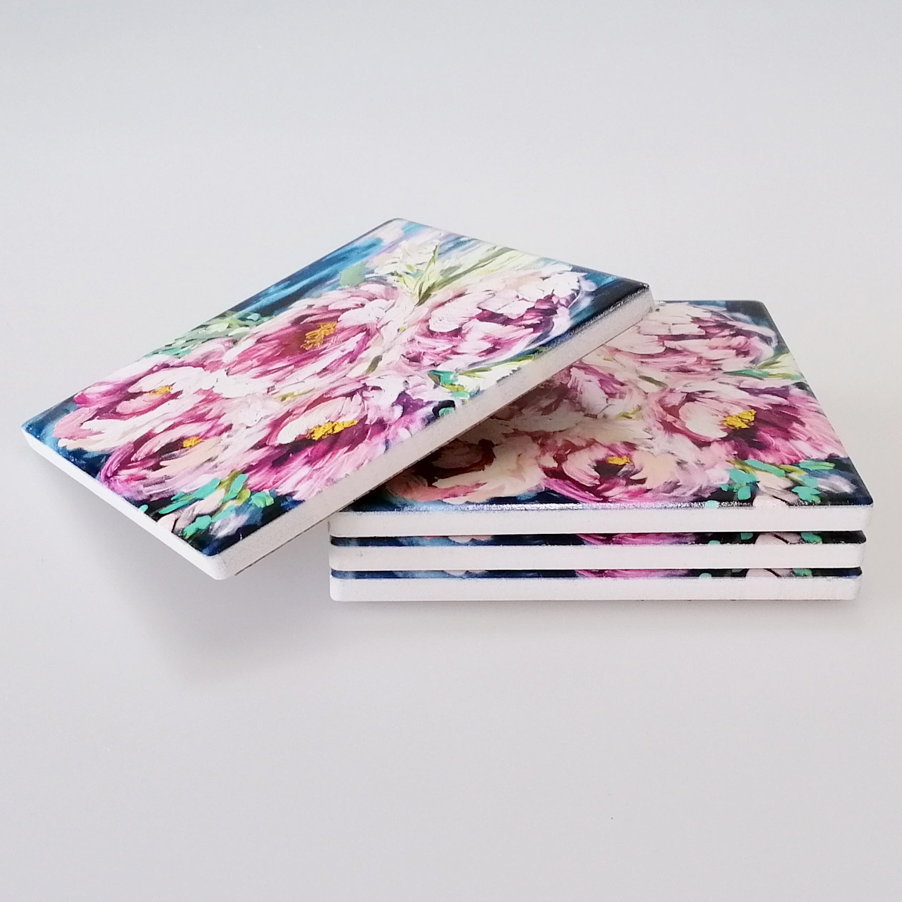 Blessings Peony - Coasters - Set of 4