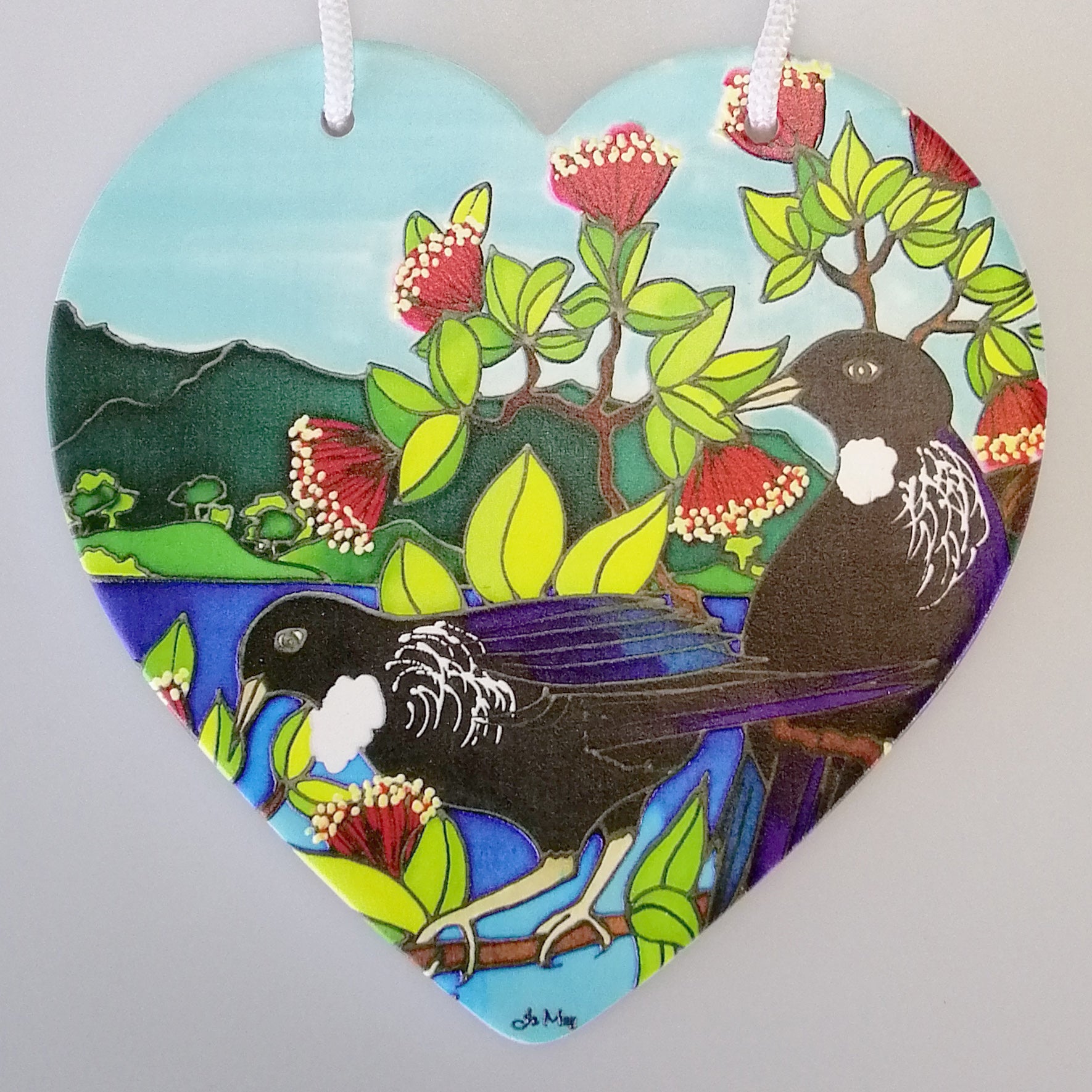 Jo May - Tuis Ceramic Heart Wall Hanging