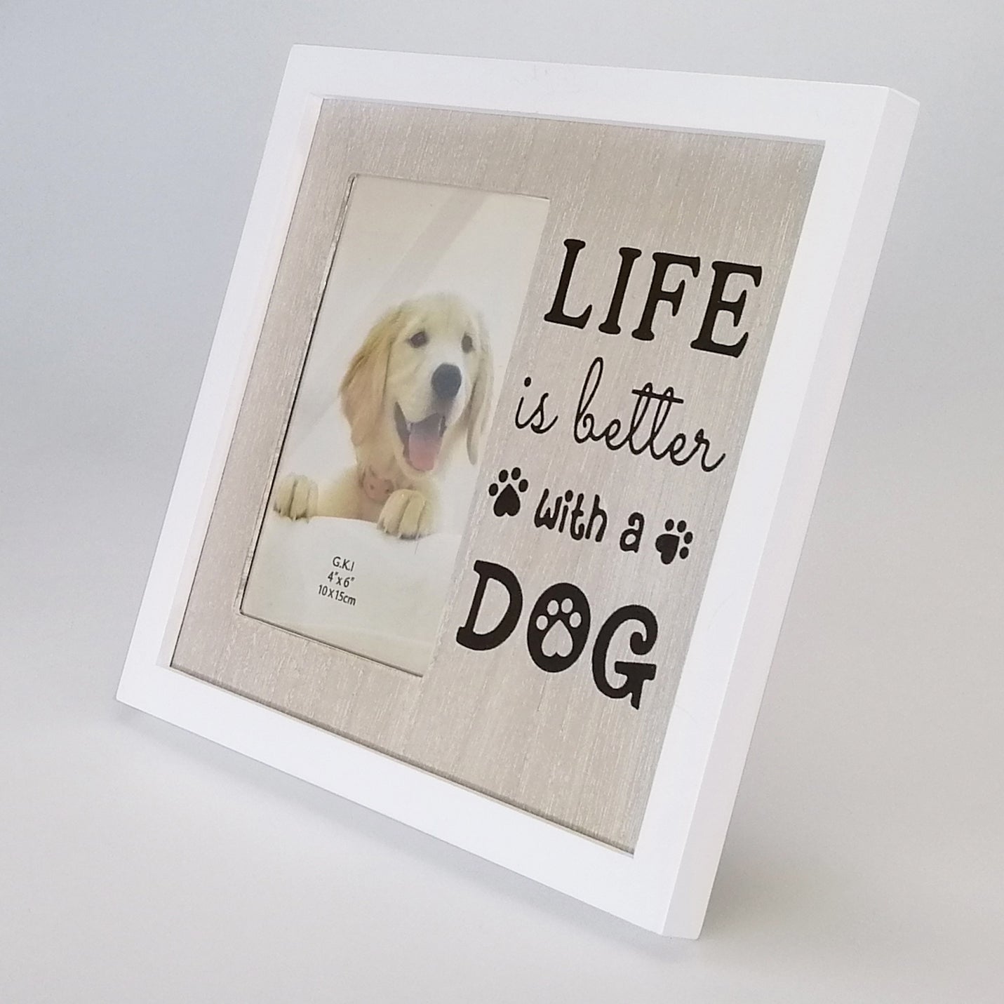 Sentimental Frame 4"x 6" - Life with a Dog