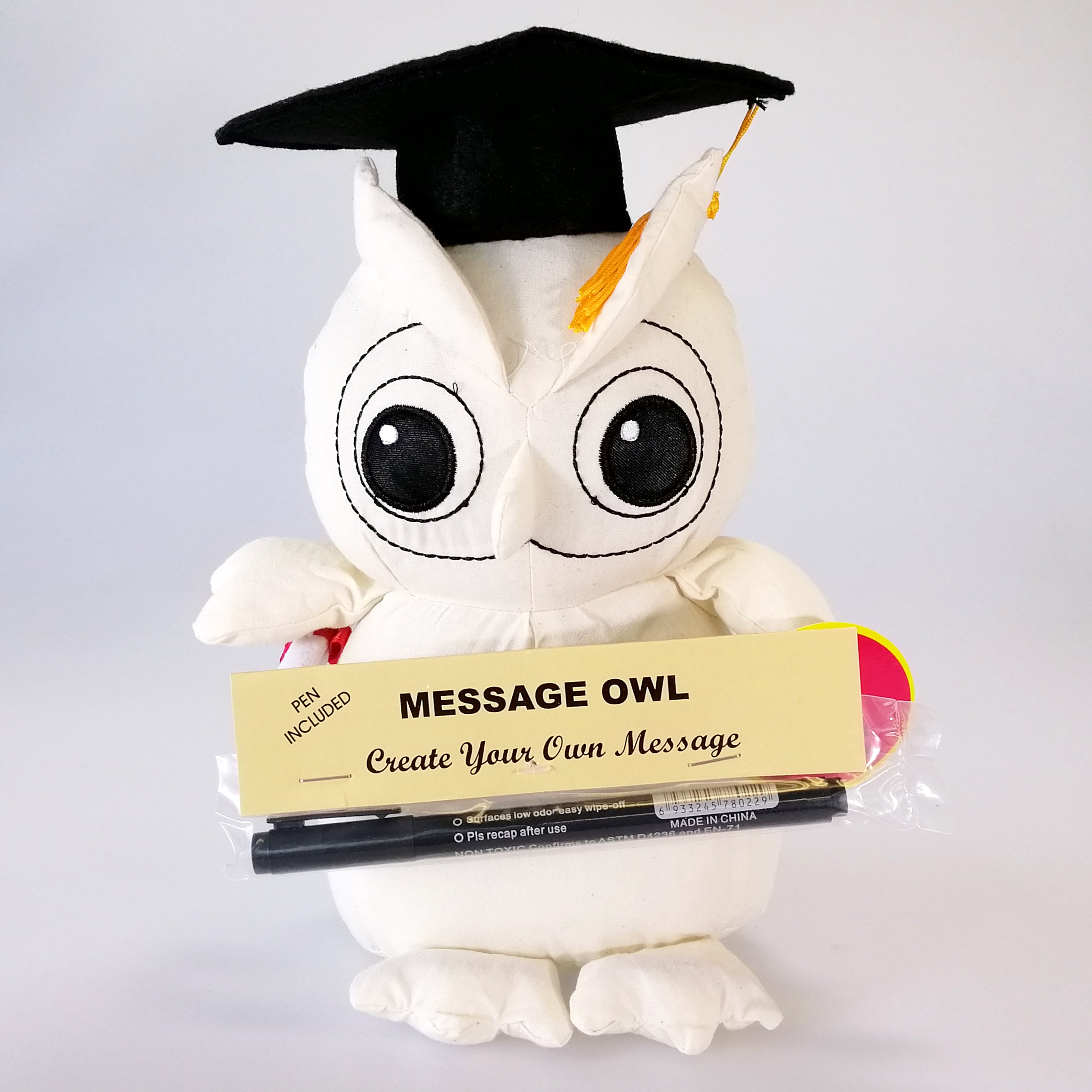 Graduate Message Owl & Pen