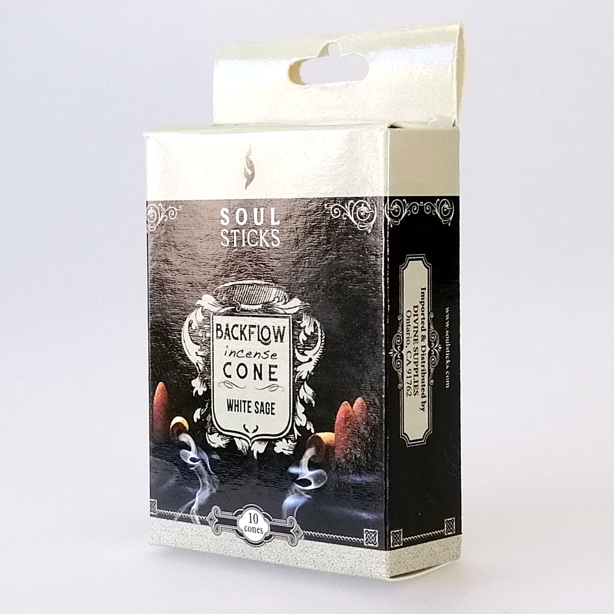 Soul Sticks Backflow Incense Cones - White Sage