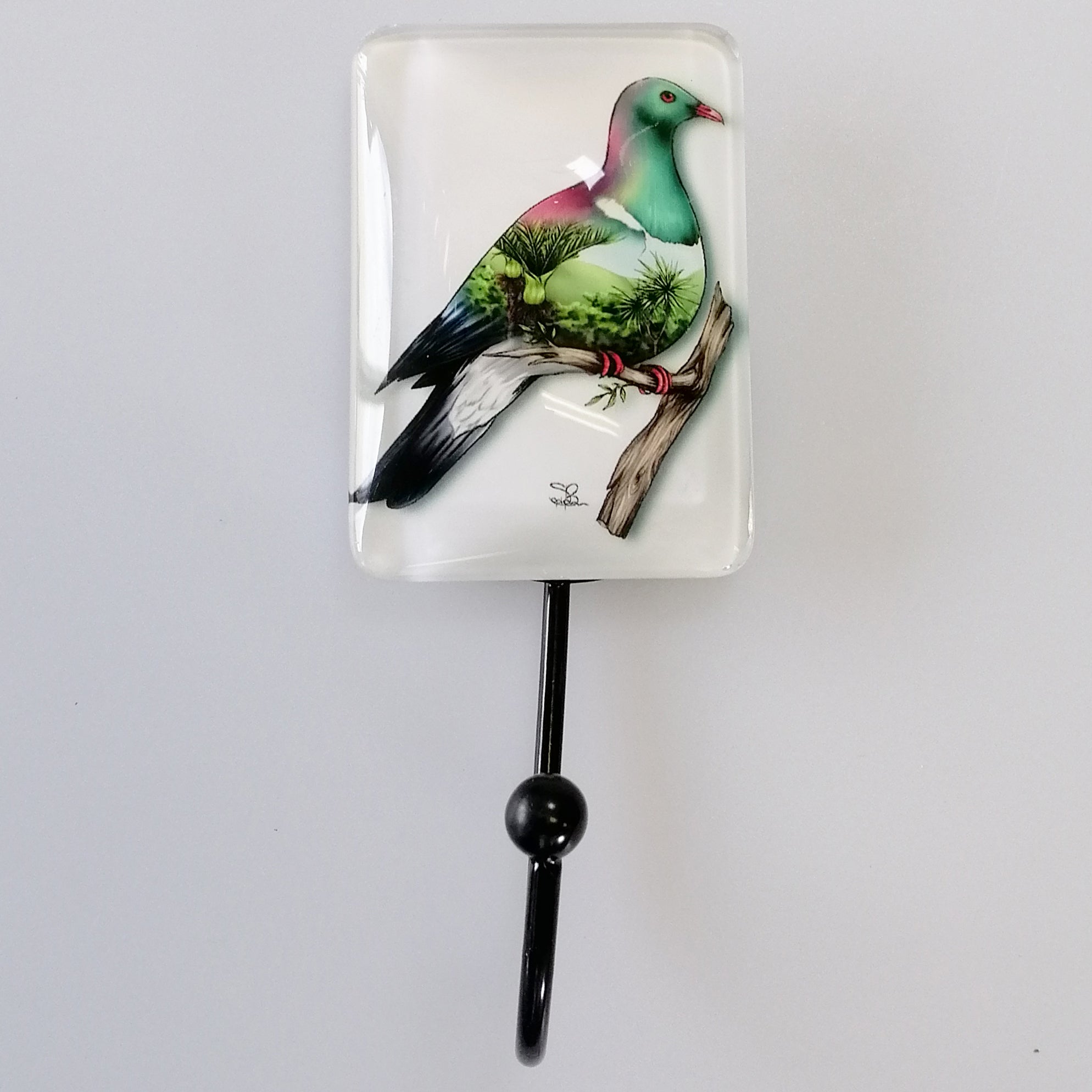 Sophie Blokker - Wall Hook - Wood Pigeon