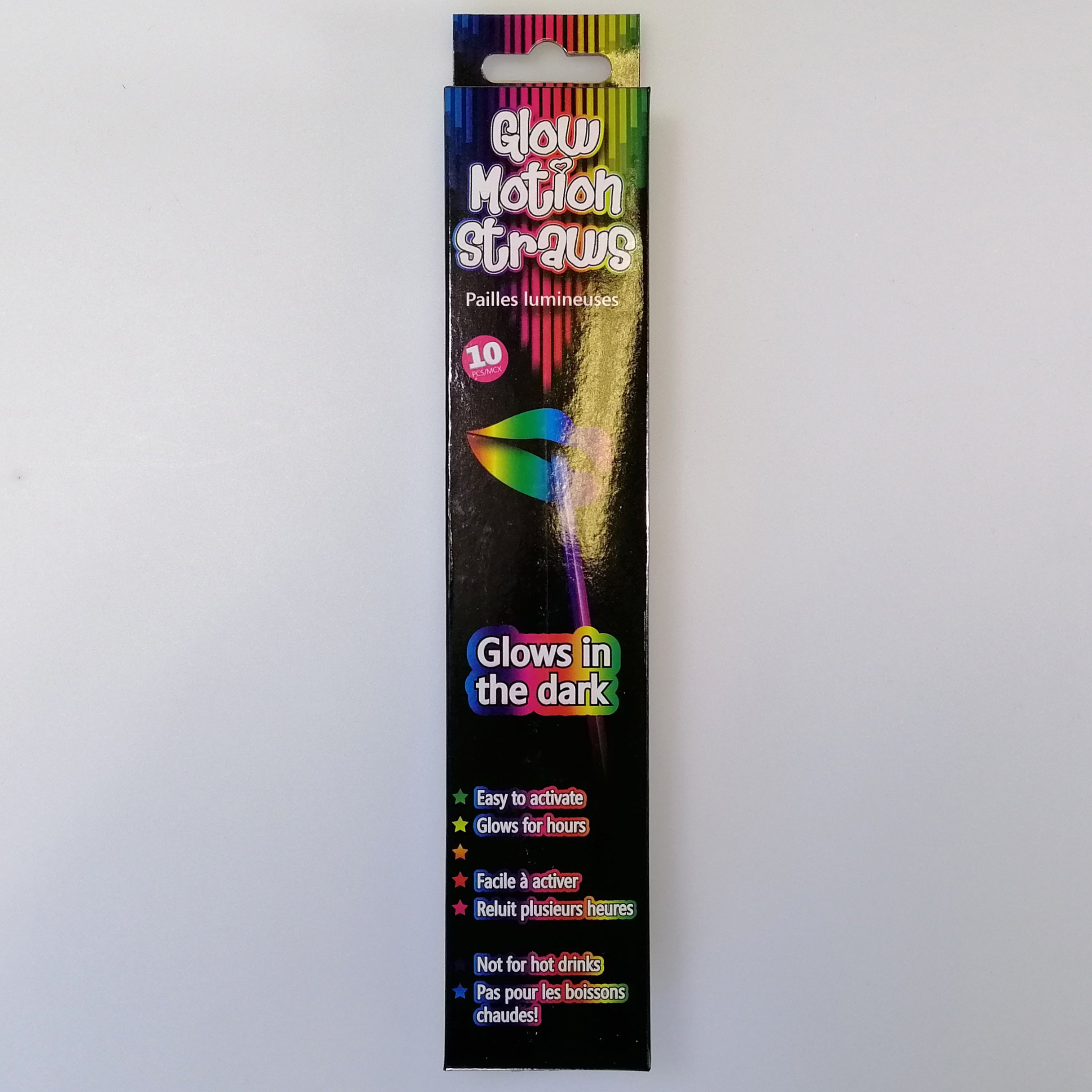 Glow Motion Straws - 10 Pack