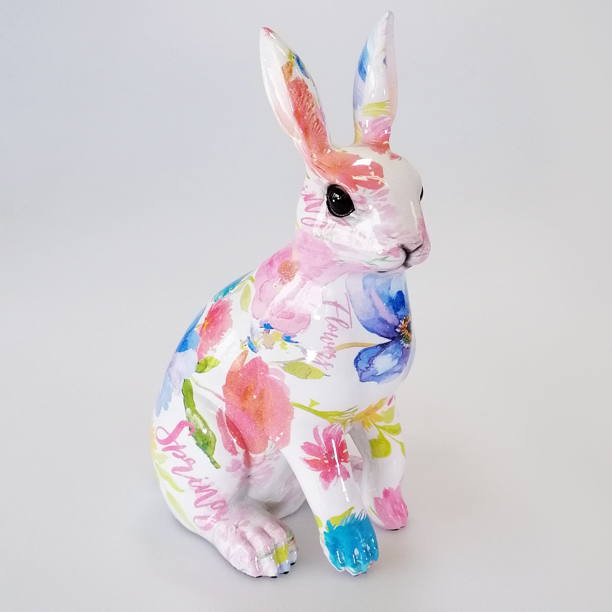 Floral Figurine - Rabbit 21cm