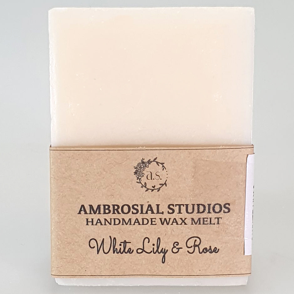 Ambrosial Studios - Handmade Wax Melt - White Lily & Rose